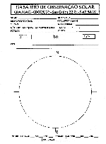 Gabarito de Observação Solar